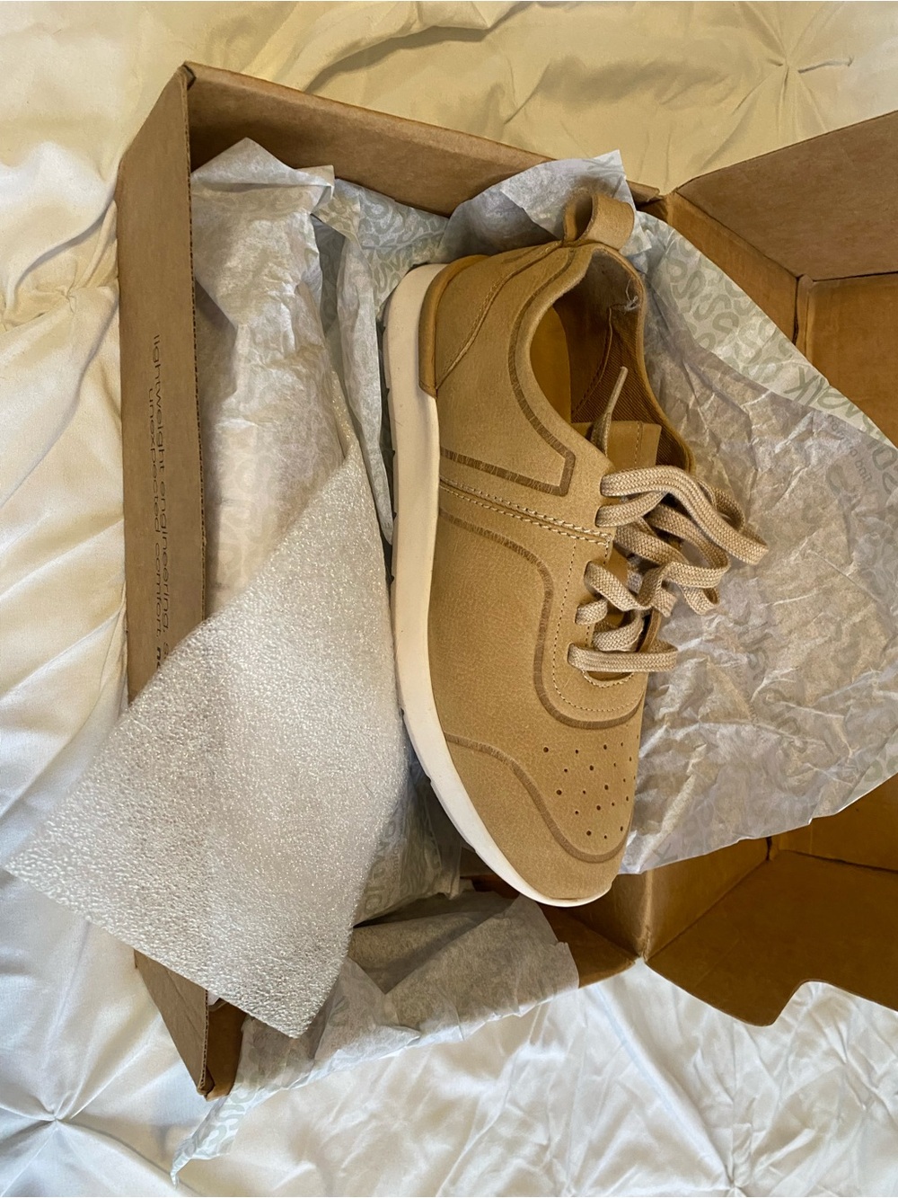 SoftWalk Women’s Lace-Up Sneaker in Tan